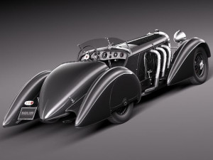 Mercedes-Benz 710 SSK Trossi Roadster 1930 3D Model