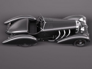 Mercedes-Benz 710 SSK Trossi Roadster 1930 3D Model