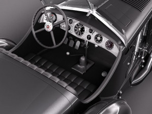 Mercedes-Benz 710 SSK Trossi Roadster 1930 3D Model