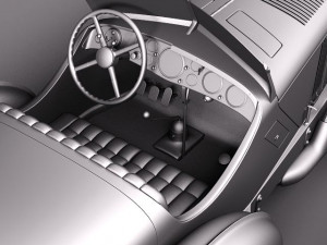 Mercedes-Benz 710 SSK Trossi Roadster 1930 3D Model