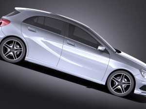 Mercedes-Benz A-Class 2015 vray 3D 模型