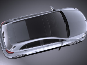 Mercedes-Benz A-Class 2015 vray 3D 模型