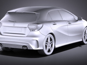 Mercedes-Benz A-Class 2015 vray 3D 模型