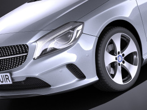 Mercedes-Benz A-Class 2017 vray 3D 모델