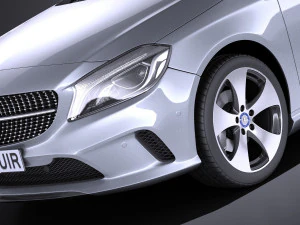 Mercedes-Benz A-Class 2017 vray 3D Model