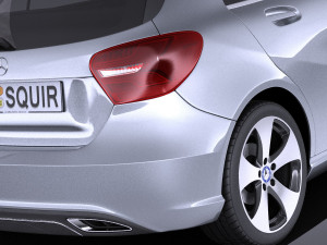 Mercedes-Benz A-Class 2017 vray 3D 모델