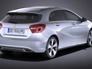Mercedes-Benz A-Class 2017 vray 3D Model