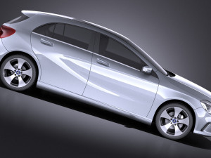 Mercedes-Benz A-Class 2017 vray 3D 모델