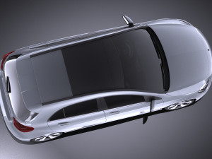 Mercedes-Benz A-Class 2017 vray 3D 모델