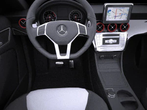 Mercedes-Benz A-Class 2017 vray 3D Model