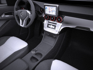 Mercedes-Benz A-Class 2017 vray 3D 모델