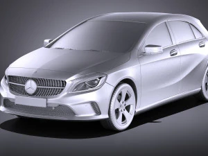 Mercedes-Benz A-Class 2017 vray 3D Model