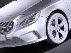 Mercedes-Benz A-Class 2017 vray 3D 모델