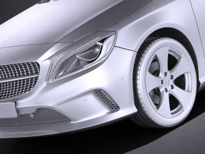 Mercedes-Benz A-Class 2017 vray 3D Model