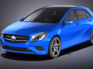 Mercedes-Benz A180 Eco 2016 vray Modelo 3D