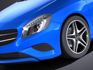 Mercedes-Benz A180 Eco 2016 vray 3Dモデル