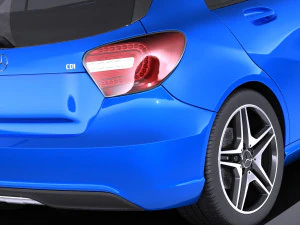 Mercedes-Benz A180 Eco 2016 vray 3D Model