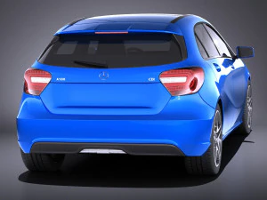 Mercedes-Benz A180 Eco 2016 vray 3D Model