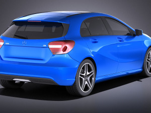 Mercedes-Benz A180 Eco 2016 vray 3Dモデル