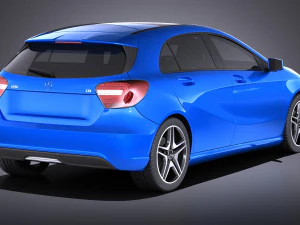 Mercedes-Benz A180 Eco 2016 vray 3D Model