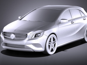 Mercedes-Benz A180 Eco 2016 vray 3Dモデル