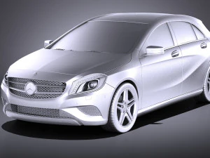 Mercedes-Benz A180 Eco 2016 vray 3D Model