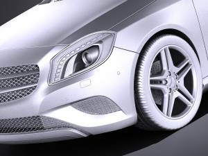 Mercedes-Benz A180 Eco 2016 vray 3Dモデル