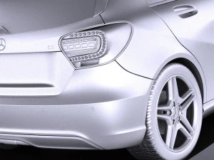 Mercedes-Benz A180 Eco 2016 vray 3D Model