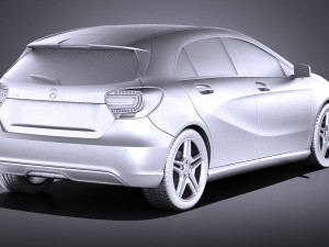 Mercedes-Benz A180 Eco 2016 vray 3Dモデル