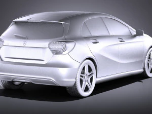 Mercedes-Benz A180 Eco 2016 vray 3D Model