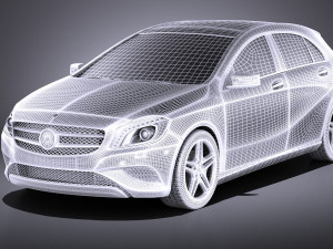Mercedes-Benz A180 Eco 2016 vray 3Dモデル