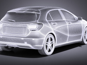 Mercedes-Benz A180 Eco 2016 vray 3Dモデル