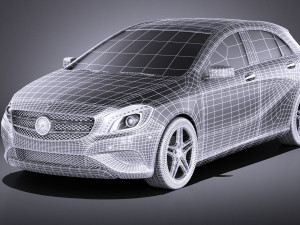 Mercedes-Benz A180 Eco 2016 vray 3Dモデル