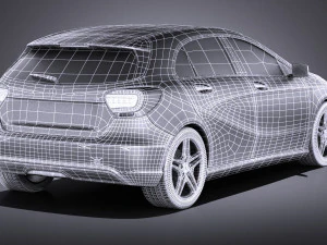 Mercedes-Benz A180 Eco 2016 vray 3D Model
