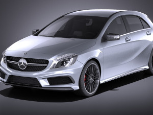 Mercedes-Benz A45 AMG 2015 vray 3D Модель