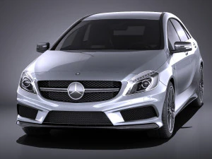 Mercedes-Benz A45 AMG 2015 vray 3D Model