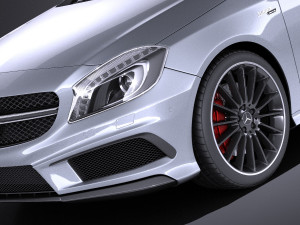 Mercedes-Benz A45 AMG 2015 vray 3D Модель