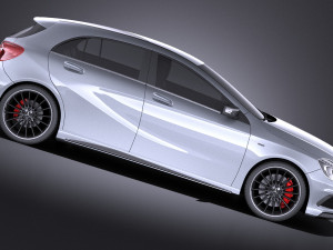 Mercedes-Benz A45 AMG 2015 vray 3D Модель