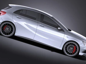 Mercedes-Benz A45 AMG 2015 vray 3D Model