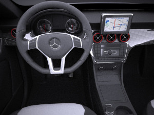 Mercedes-Benz A45 AMG 2015 vray 3D Модель