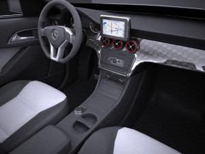 Mercedes-Benz A45 AMG 2015 vray 3D Модель