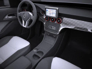 Mercedes-Benz A45 AMG 2015 vray 3D Model