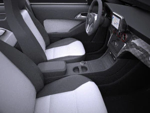 Mercedes-Benz A45 AMG 2015 vray 3D Model