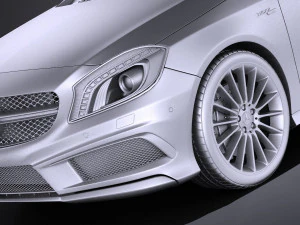 Mercedes-Benz A45 AMG 2015 vray 3D Model