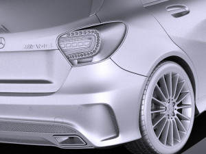 Mercedes-Benz A45 AMG 2015 vray 3D Модель