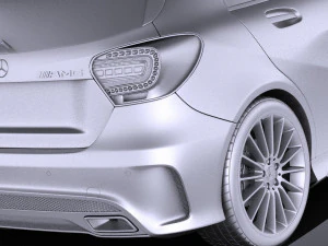 Mercedes-Benz A45 AMG 2015 vray 3D Model