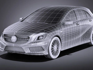 Mercedes-Benz A45 AMG 2015 vray 3D Model