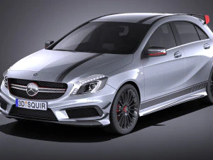 Mercedes-Benz A45 AMG Edisi 1 2015 vray Model 3D