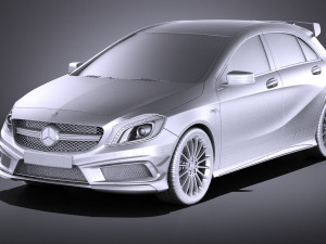 Mercedes-Benz A45 AMG Edition 1 2015 vray 3D Model