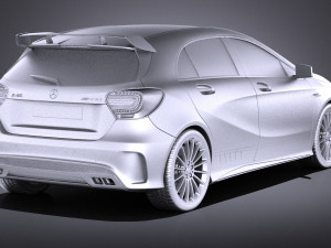 Mercedes-Benz A45 AMG Edition 1 2015 vray 3D Model